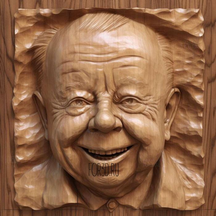 Mickey Rooney 2 stl model for CNC